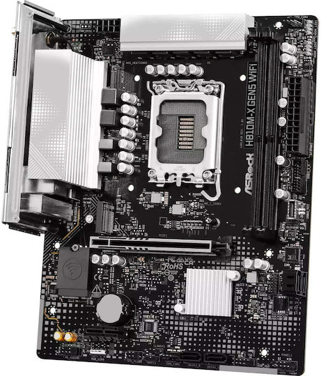 ASRock H810M-X GEN5 Wi-Fi Motherboard Micro ATX with Intel 1851 Socket 90-MXBU80-A0UAYZ