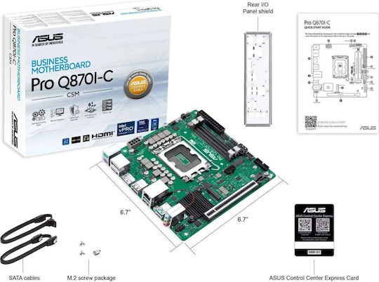 PRO Q870I-C-CSM Motherboard Mini ITX with Intel 1851 Socket