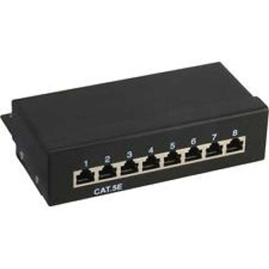 Equip Patch Panel Shielded για Rack 1U 8 Θυρών cat5e Γκρι