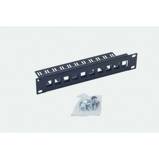 Triton Panou De Conexiune Keystone Pentru Rack 1U 10" 10 Locașuri Gri