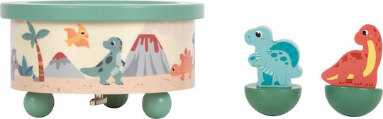 Wooden Dinosaur Musical Box for Newborns