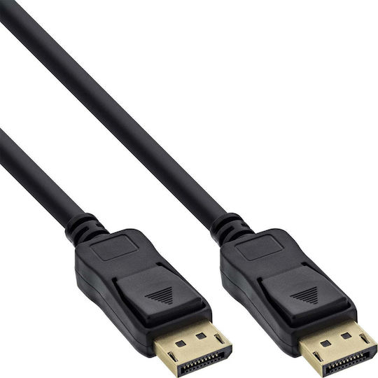InLine Кабел DisplayPort мъжки - DisplayPort мъжки 1m Черен