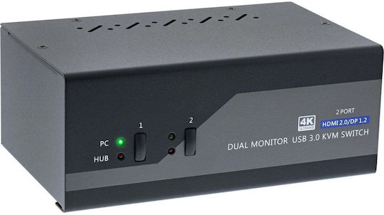 InLine KVM & Data Switch with DisplayPort / HDMI / USB 3.0 / Audio / USB / USB 2.0