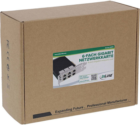 Netzwerkkarte Inline 6-Port Gigabit 6x Rj45 1 Gb S PCI-e X4