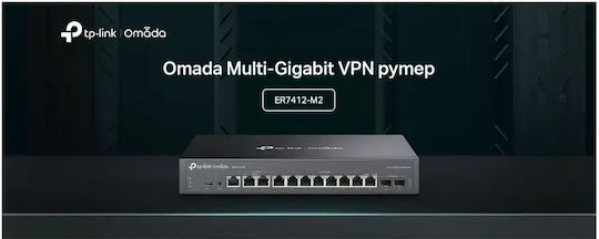 TP-LINK ER7412-M2 v1 Router with 10 Ports 2.5 Gigabit