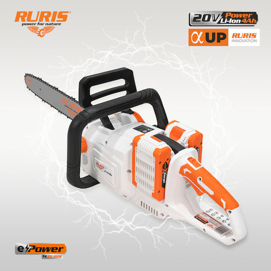 Ruris 2744e – Brushless Cordless Chainsaw 40v 400 Mm Bar 25 M S Without Battery Charger