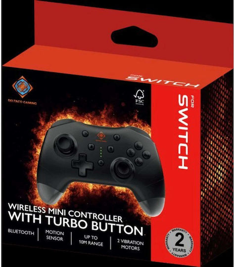 Deltaco GAM-183 Kabelloser Gamepad für Android / PC / Switch Schwarzes