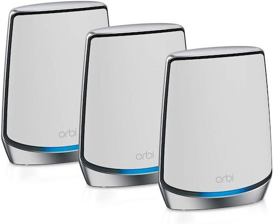 NetGear Orbi WiFi 6 System (RBK853) AX6000 WiFi-Mesh-Netzwerk Zugriffspunkt Wi-Fi 6 Tri Band (2.4 & 5 & 5GHz) in Einzelner Bausatz