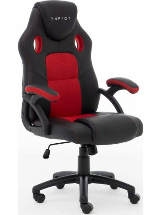Raptor GS-40 Stoff Gaming Stuhl Schwarz / Rot
