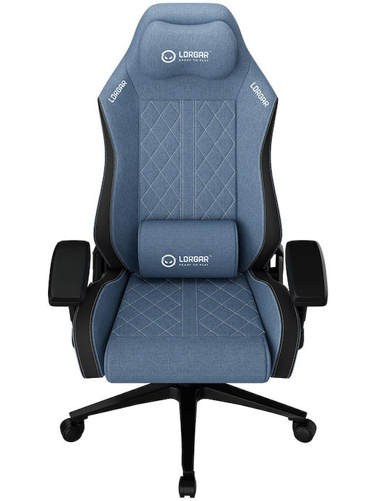 Lorgar Advanced CHA41 Υφασμάτινη Καρέκλα Gaming με Ρυθμιζόμενα Μπράτσα Μπλε