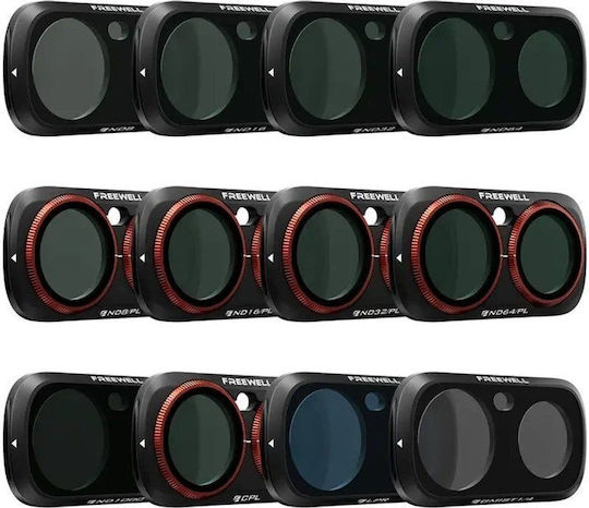 Set Action-Kamera-Filter Freewell Insta360 Luna Ultra 12 Stück