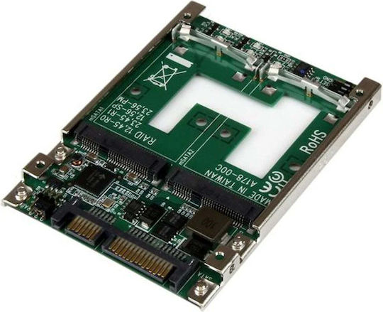 StarTech mSATA SSD към 2,5" SATA RAID адаптер конвертор (25SAT22MSAT)