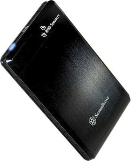Tasche Silverstone 2,5" Sata Usb 2.0 Schatz Ts01 Schwarz Sst-ts01b