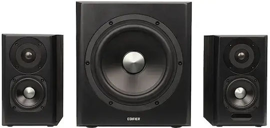 Edifier S355DB-WD Ηχεία Υπολογιστή 2.1 με Ισχύ 150W Walnut