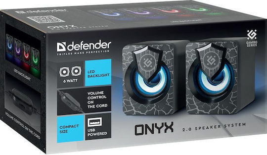 Onyx 2.0 Computer Speakers 2.0 with Power 6W Grey