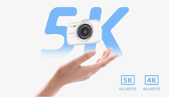 SJCAM ZV100 Компактен Фотоапарат 80MP 4K UHD Оптично Увеличение 16x Бял