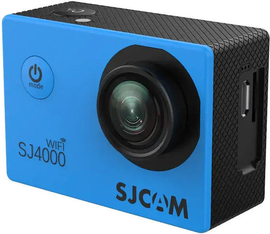 SJCAM SJ4000 Action Camera 4K Ultra HD Underwater with Case Standard with 2-inch Screen and Wi-Fi Blue
