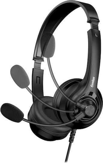 Genius HS-235U On Ear Multimedia Ακουστικά με μικρόφωνο και σύνδεση USB-A / USB-C