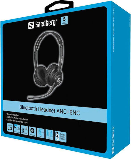 Wireless On Ear Multimedia Headphone with Microphone Bluetooth 126-44