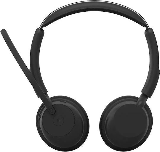 Evolve3 45 Stereo Link 390a MS Stand Wireless On Ear Multimedia Headsets with Microphone and Bluetooth Connectivity