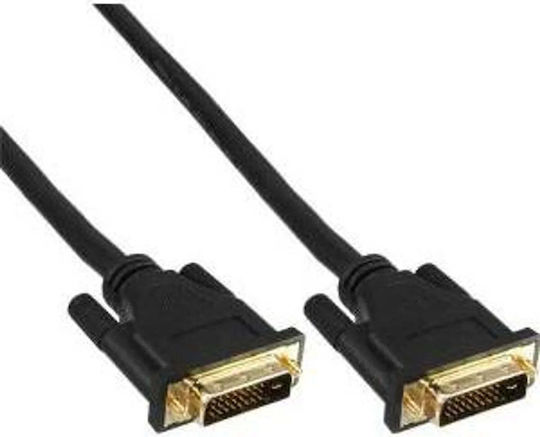 InLine Кабел DVI-D Мъжки 10м Черен 17779P