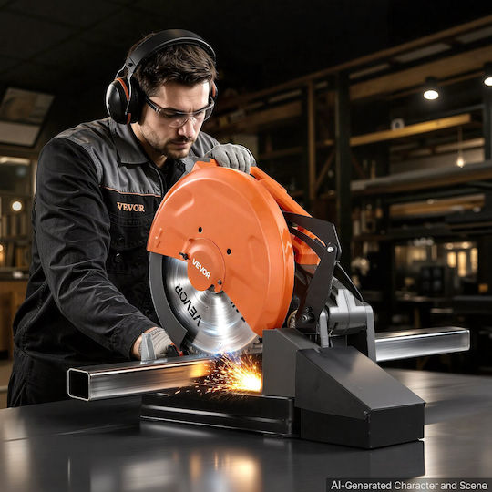 Vevor Ferăstrău Circular pentru Metal cu Tăiere la Rece, Ø355 mm, cu Putere de 3,5 kW