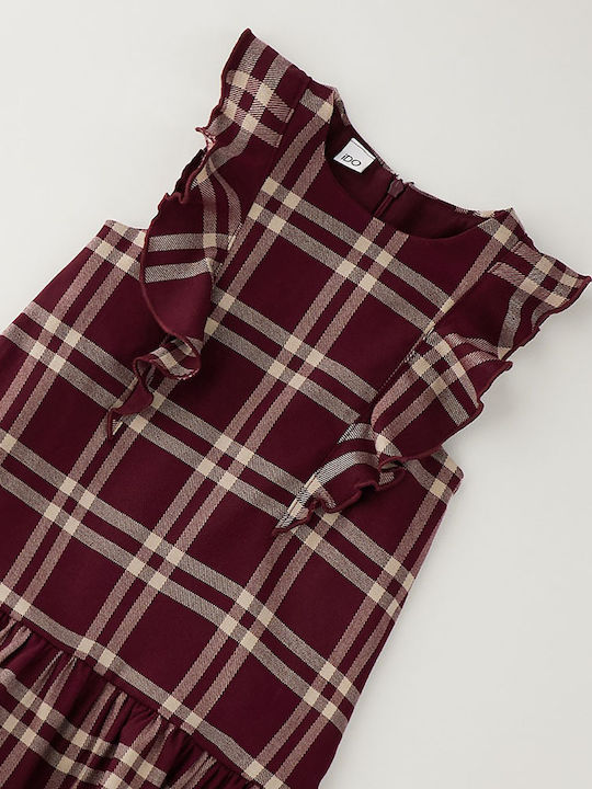 Ärmelloses Mädchenkleid Claret