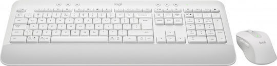 Signature MK650 Безжично Комплект клавиатура и мишка Английски US Бял