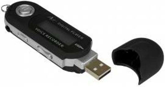 Art MP3 Player (8GB) με Οθόνη 1" Μαύρο MP3ARTAMP03B