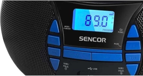 Sencor Portable Radio-CD Player with Radio USB Bluetooth Transparent