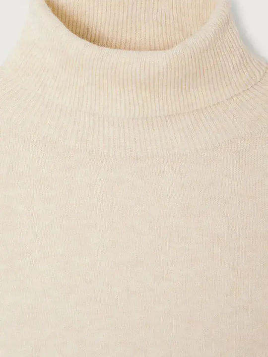 Women's Long Sleeve Cotton Sweater Ecru