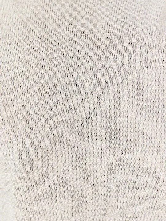 Women's Long Sleeve Cotton Sweater Ecru