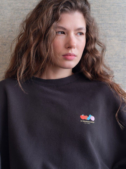 Winter Women's Cotton Long-Sleeve Top Darkness