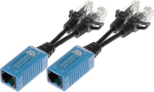 Pulsar Poe Адаптер Сплитер P-poe2 2xRJ45 Щепсел 1xRJ45 Гнездо Модел P-poe2