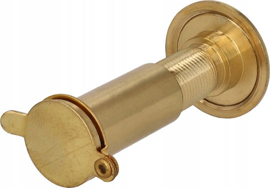 Lob Vizor Ø14mm pentru Ușă cu Grosimea de 35-60mm, Unghi de Vizualizare de 180°, Auriu