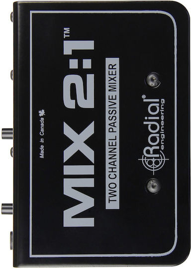 MIX2:1 Analog Mischpult 2 Kanäle / 2 XLR-Eingänge