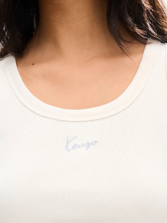 Signature Women's Cotton Sleeveless Blouse Off White