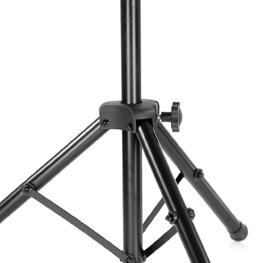 BoomToneDj MUS2 Notenständer Musik Höhe 65-120cm Schwarz