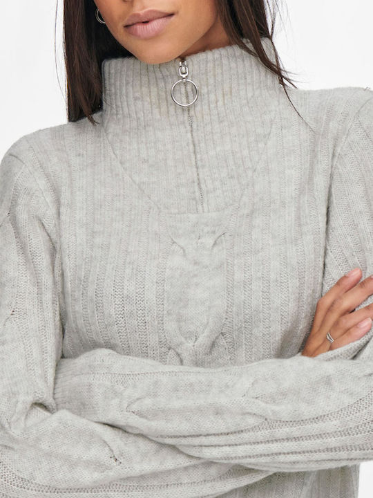 Andrea Damenbluse Super Light Grey Melange