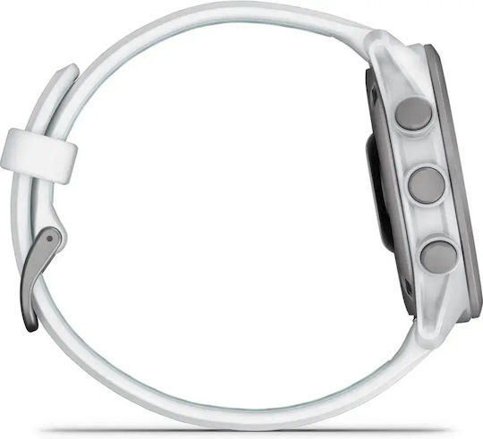 Garmin Forerunner 170 Music 43 mm Smartwatch Rezistent la Apă cu Monitorizare a Ritmului Cardiac (Whitestone Cloud Blue)