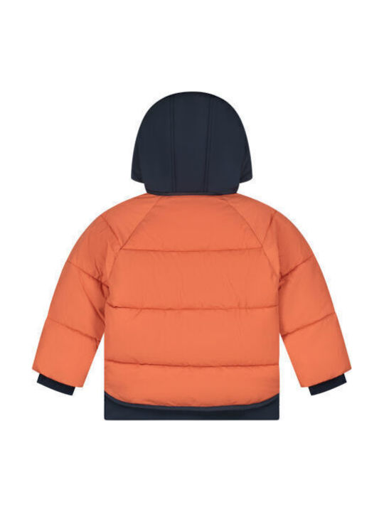 Kurze Orangefarbene Casual-Kinderjacke