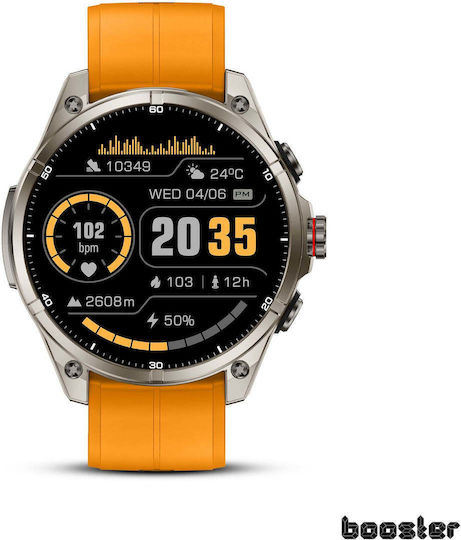 Booster Military M3 Waterproof Smartwatch with Heart Rate Monitor (Cosmic Orange)