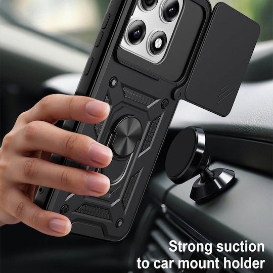 Bodycell Armor Slide Cover Case Motorola Edge 70 Pro/70 Pro Plus Neagră
