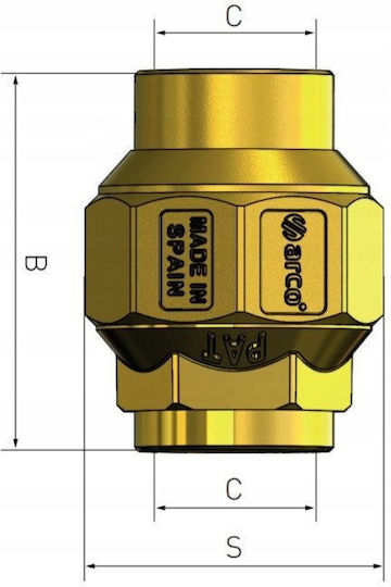 Arco Кран / превключвател 1/2"x2"