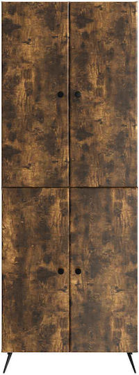 Bookcases Smoked Oak Wood (2 pcs) 69x34.5x180 cm