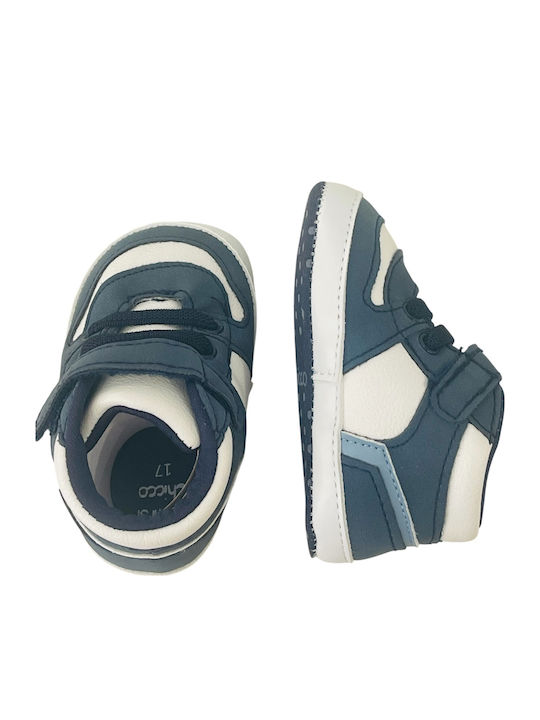 Chicco Blue Baby Soft-Sole Sneakers