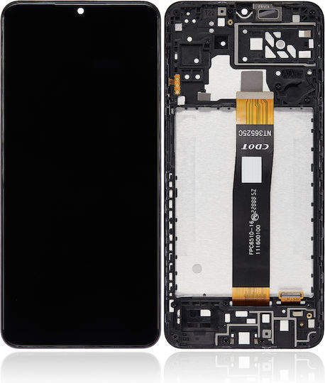 LCD-Baugruppe mit Rahmen Samsung Galaxy A04s Core A047 2022 Service Pack Schwarz