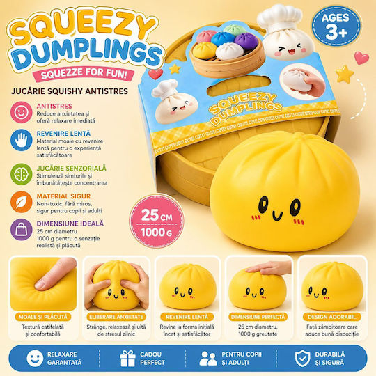 Squishy Colțunaș Spumant Galben