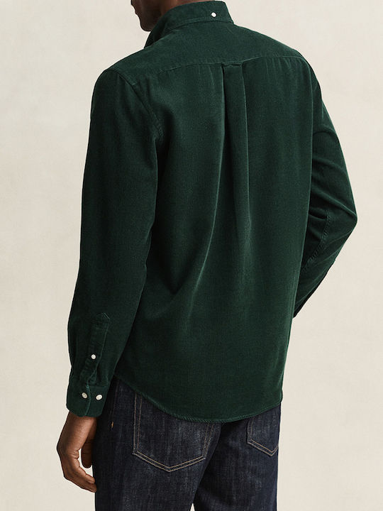 Gant Reg Long Sleeve Corduroy Shirt Darkgreen