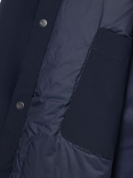 Μακρυμάνικo Overshirt Hde/titane-cachou-bleu I